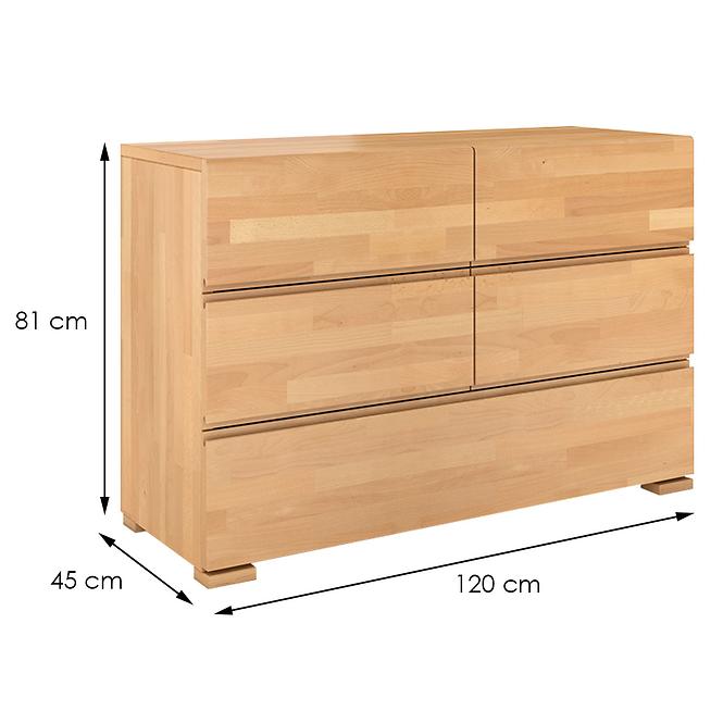 Holzkommode buche 5S Skandica vestre natur