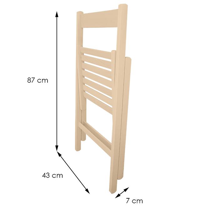 Stuhl Libro 43x48x79 cm Natural