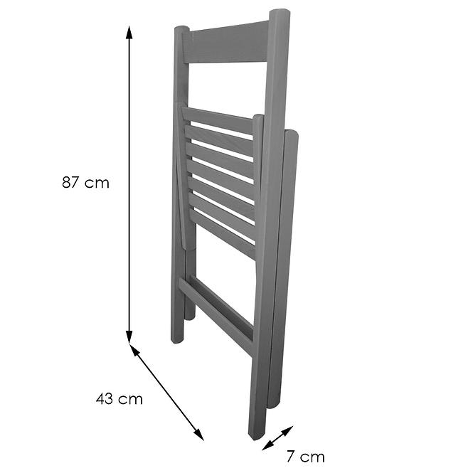 Stuhl Libro 43x48x79 cm Grey