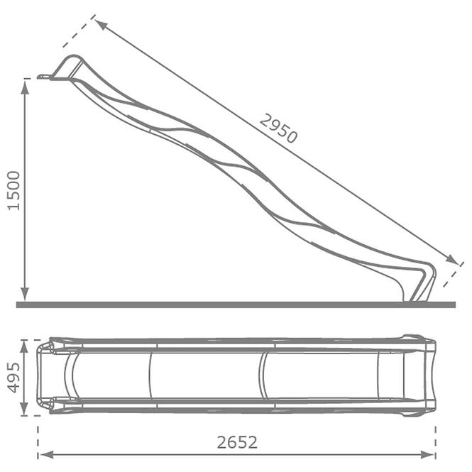 Rutsche 150 Rot