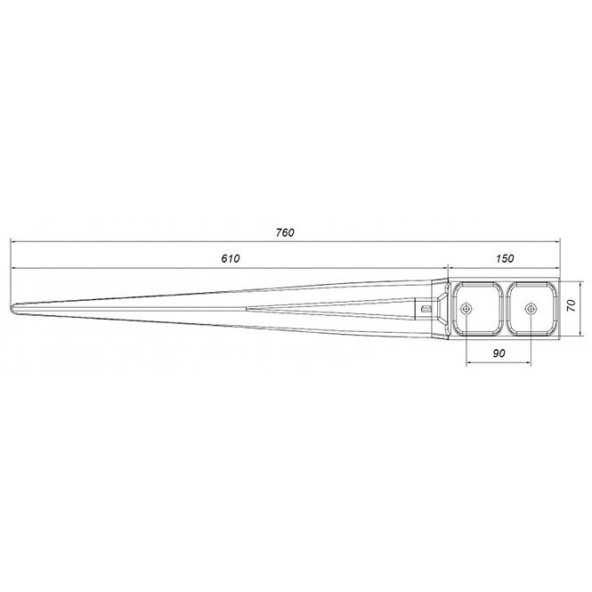 Verbundanker PSK WST 70X70X750MM