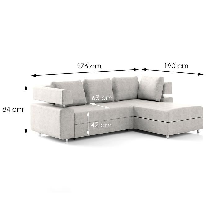 Ecksofa Panama 2R-OT Solar 80