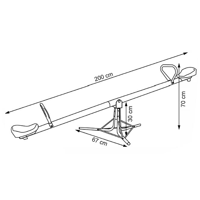 Schaukel aus Metall Tola 2