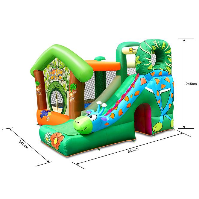 Aufblasbarer Spielplatz Giraffe 350x340x245 cm