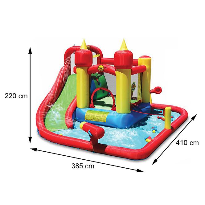 Aufblasbarer Spielplatz Wasserburg 410x385x220 cm