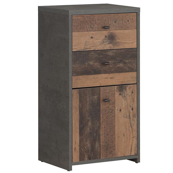 Kommode BEST CHEST old wood vin/beton