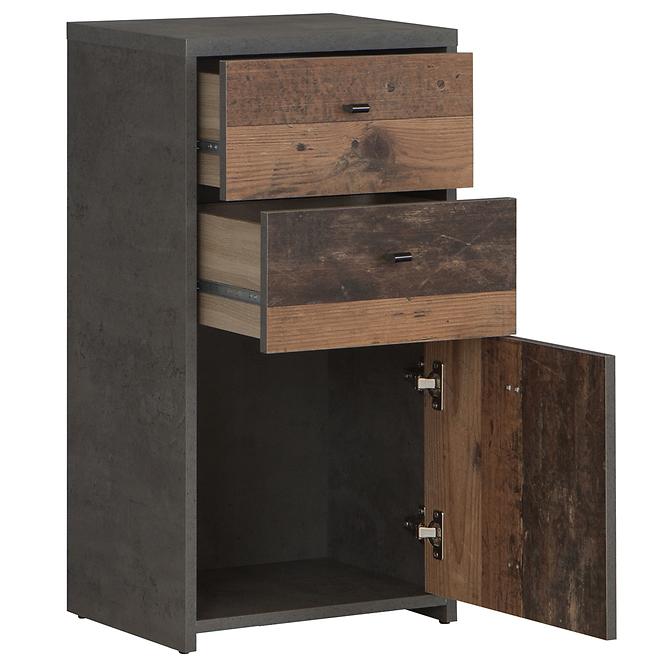 Kommode BEST CHEST old wood vin/beton