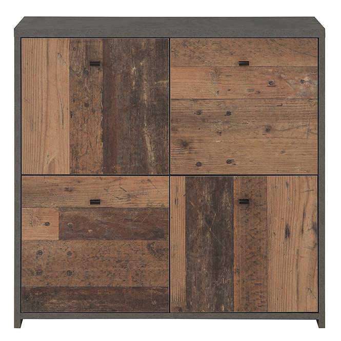 Kommode BEST CHEST old wood vin/beton