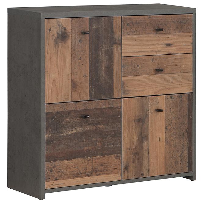 Kommode BEST CHEST old wood vin/beton