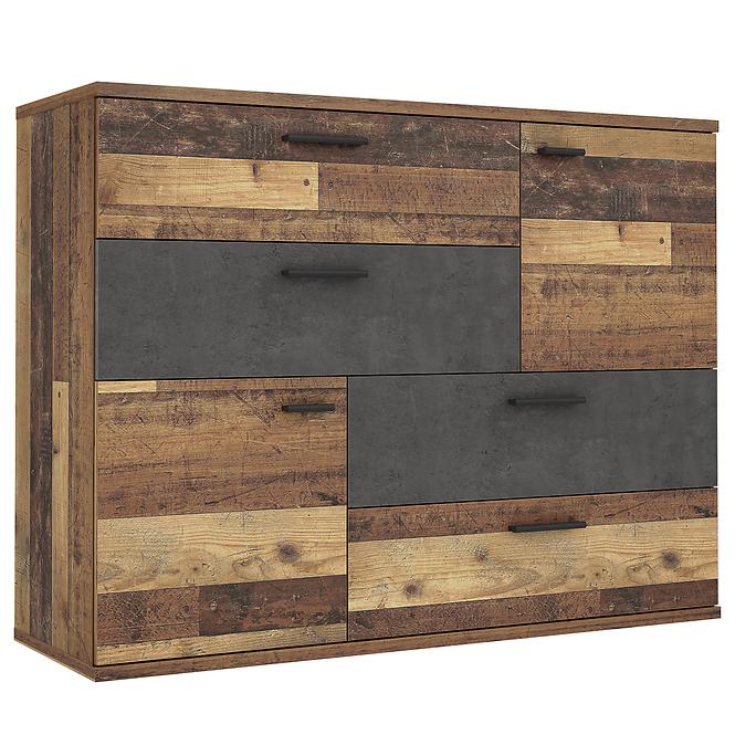 Kommode Skive old wood vintage/beton