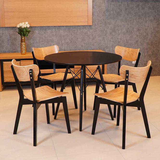 Tisch Oslo 80cm schwarz