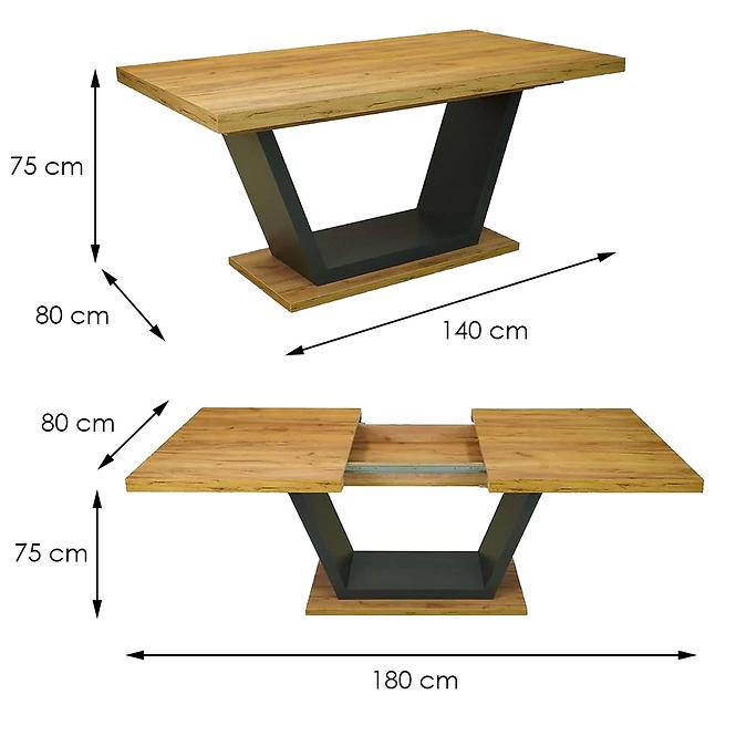 Tisch ST-11 140x80+40 graphit