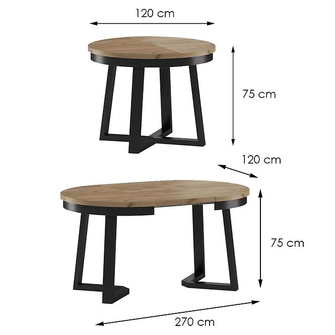 Tisch ST-17 120+3x50 wotan