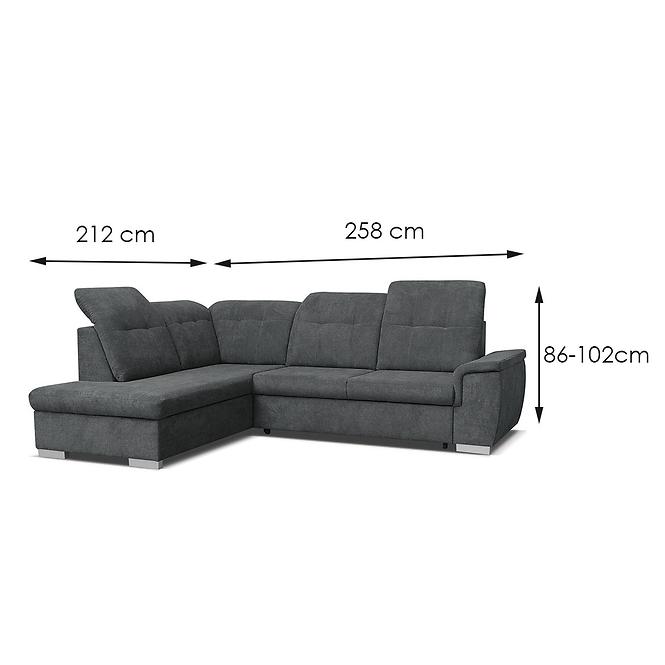 Ecksofa  Nero L Alfa 16