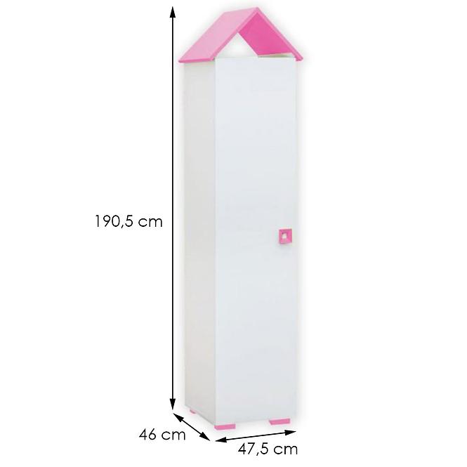 Schrank BB04 weiß+rosa