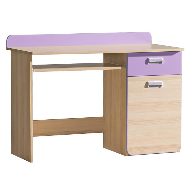 Schreibtisch Lorento 10 asche coimbra/violett