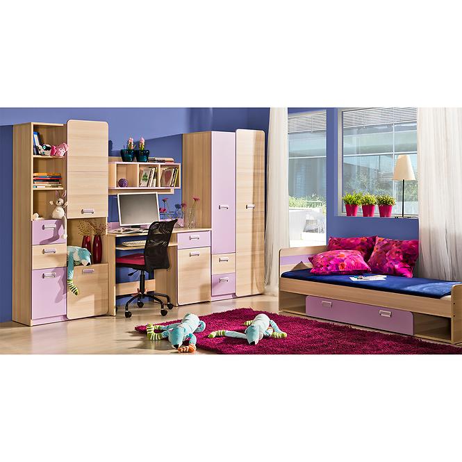 Schrank Lorento 14 asche coimbra/violett