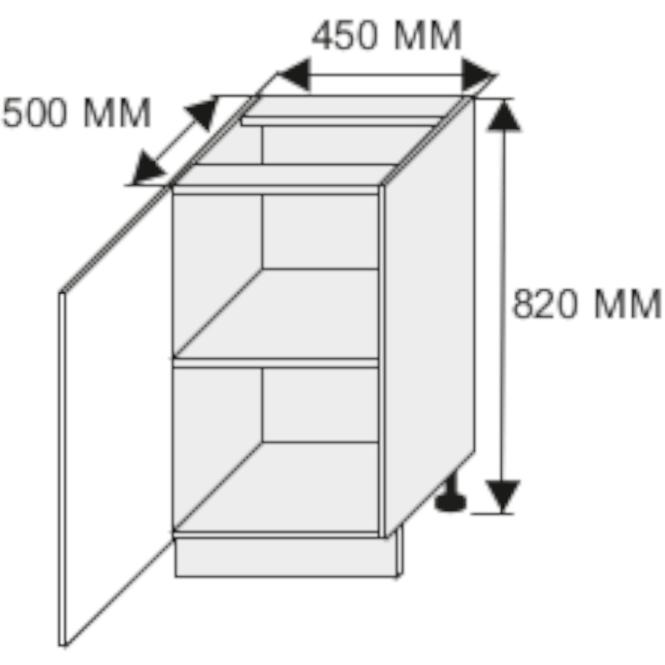 Küchenzeile Essen grey D1D/45