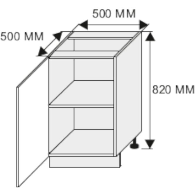 Küchenzeile Essen grey D1D/50