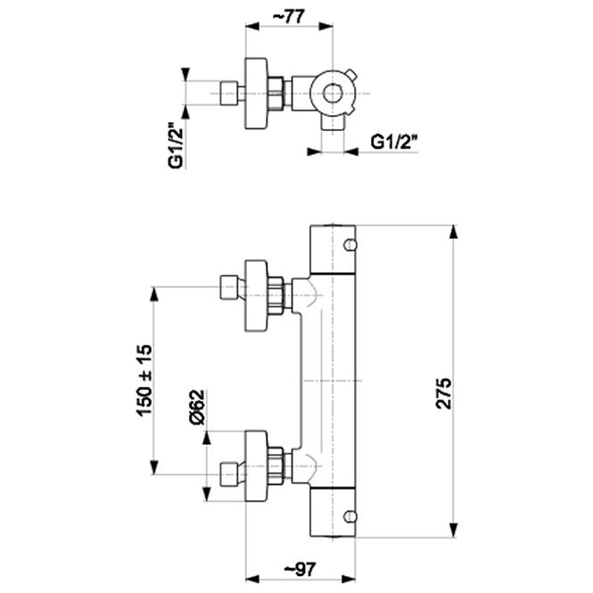 Brausethermostat Moza