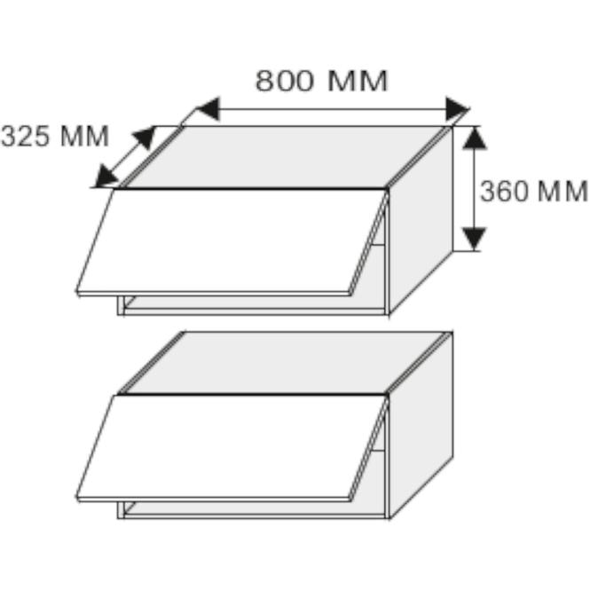 Küchenzeile Essen grey W4b/80 HK