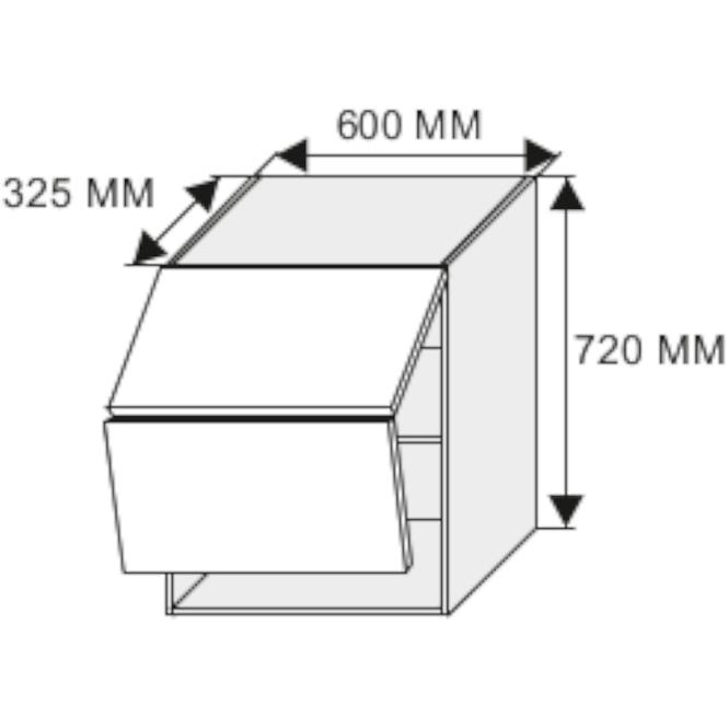 Küchenzeile Essen grey W8b/60 AV