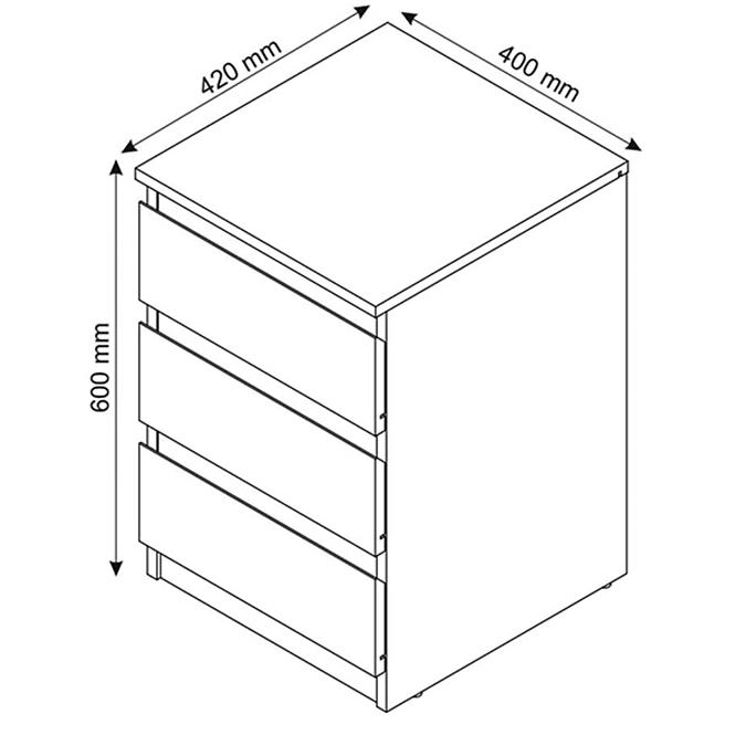 Nachttisch Hugo 40x42x60 638968