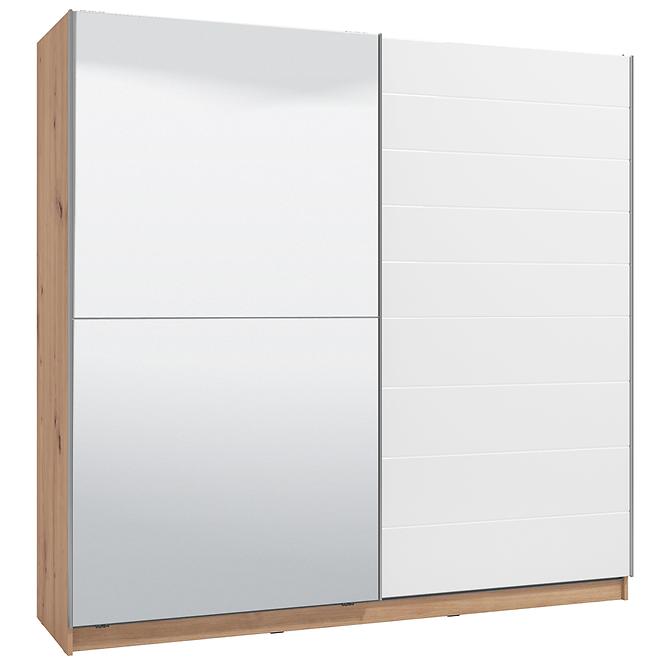 Schrank Mondego 220 artisan/weiß glanz