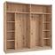 Schrank Mondego 220 artisan/weiß glanz,5