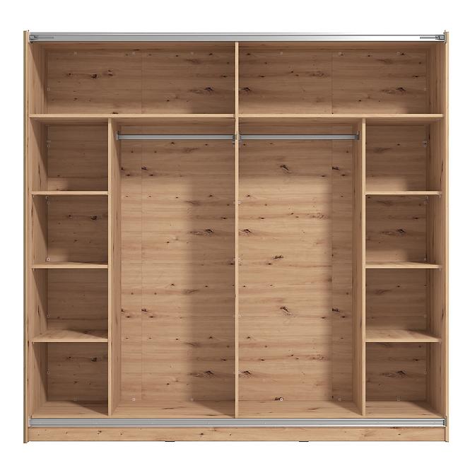 Schrank Mondego 220 artisan/weiß glanz