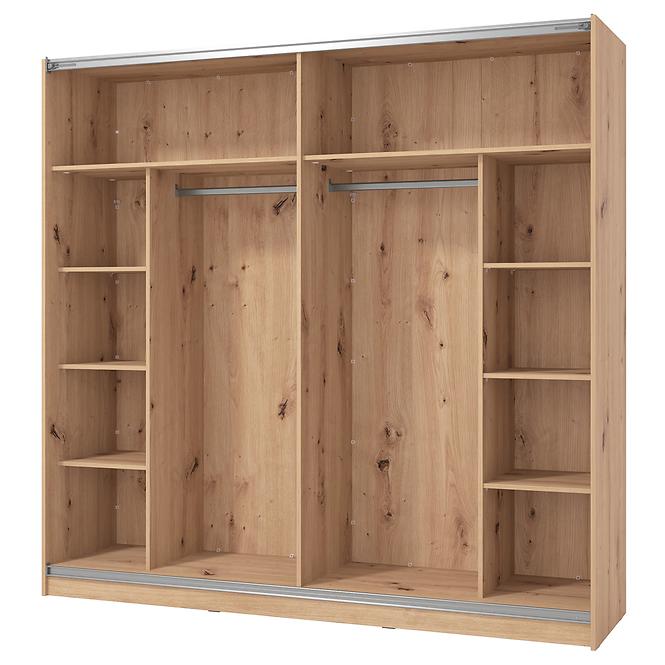 Schrank Mondego 220 artisan/weiß glanz