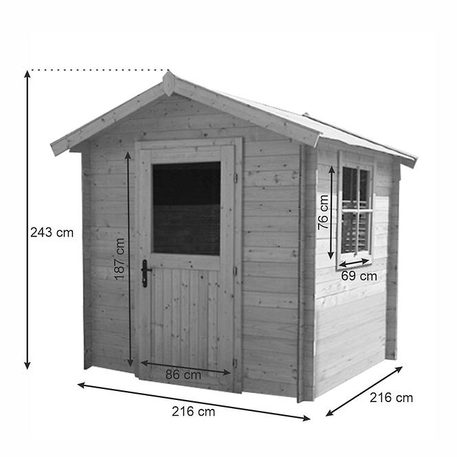 Gartenhaus Maczek 216x216 cm