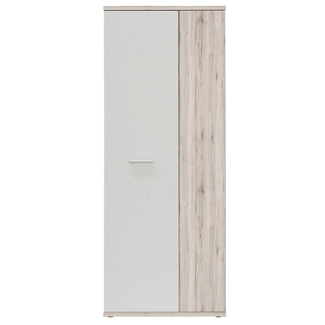 Schrank Net 5p Eiche Sand / Weiss