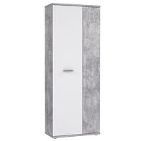 Schrank Net 5p Beton /Weiss