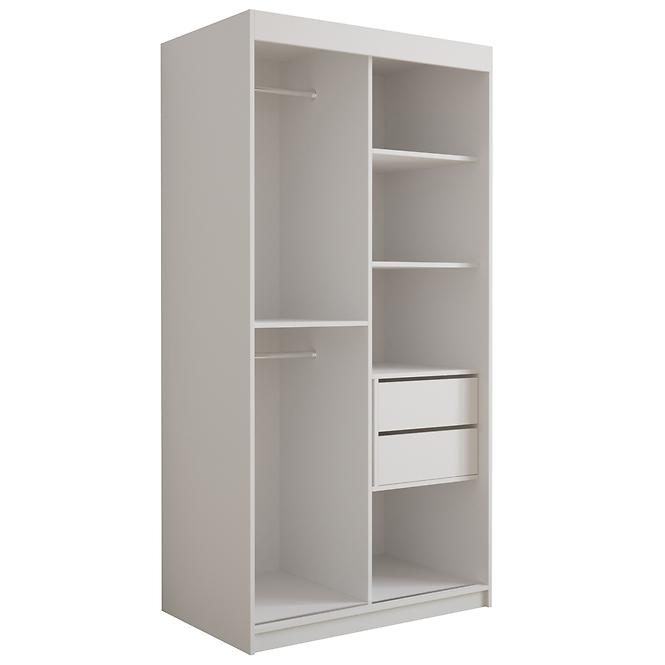 Schrank Tapi 100 Weiß/Rosa