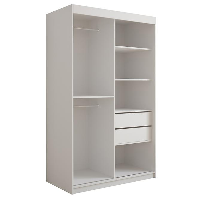 Schrank Tapi 120 Weiß/Grau