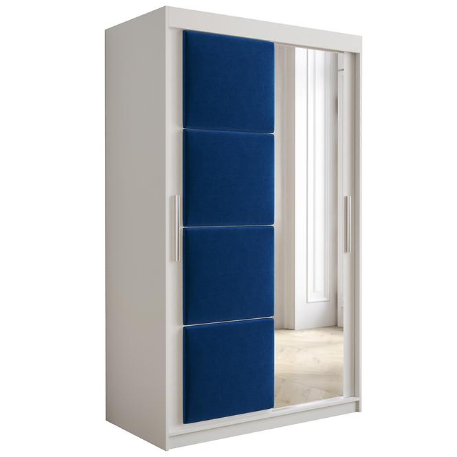 Schrank Tapi 120 Weiß/Blau