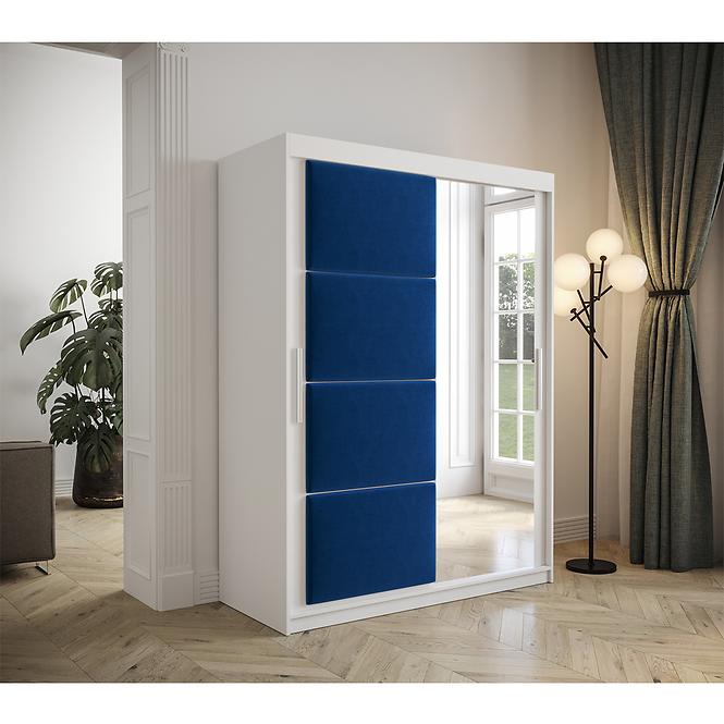 Schrank Tapi 150 Weiß/Blau