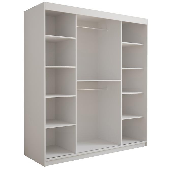 Schrank Tapi 180 Weiß/Grau