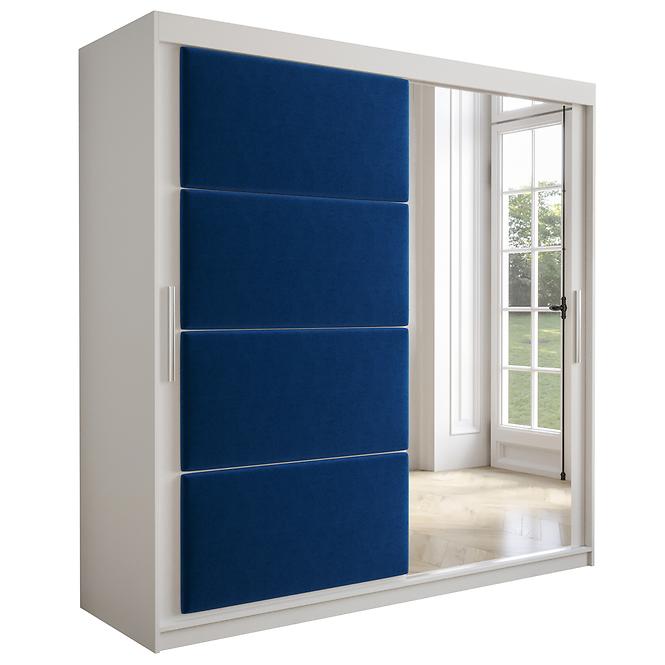 Schrank Tapi 200 Weiß/Blau