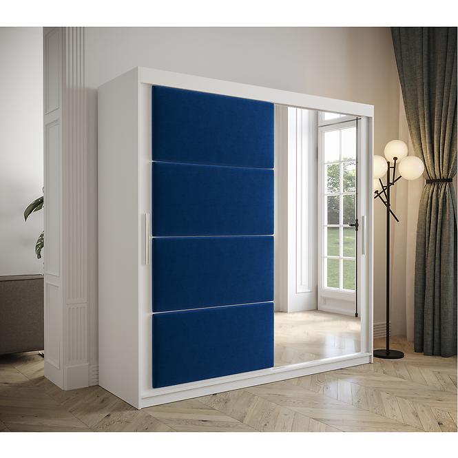 Schrank Tapi 200 Weiß/Blau