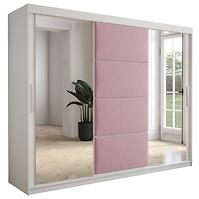 Schrank Tapi 250 Weiß/Rosa