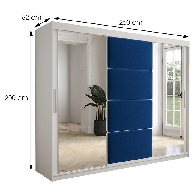 Schrank Tapi 250 Weiß/Blau