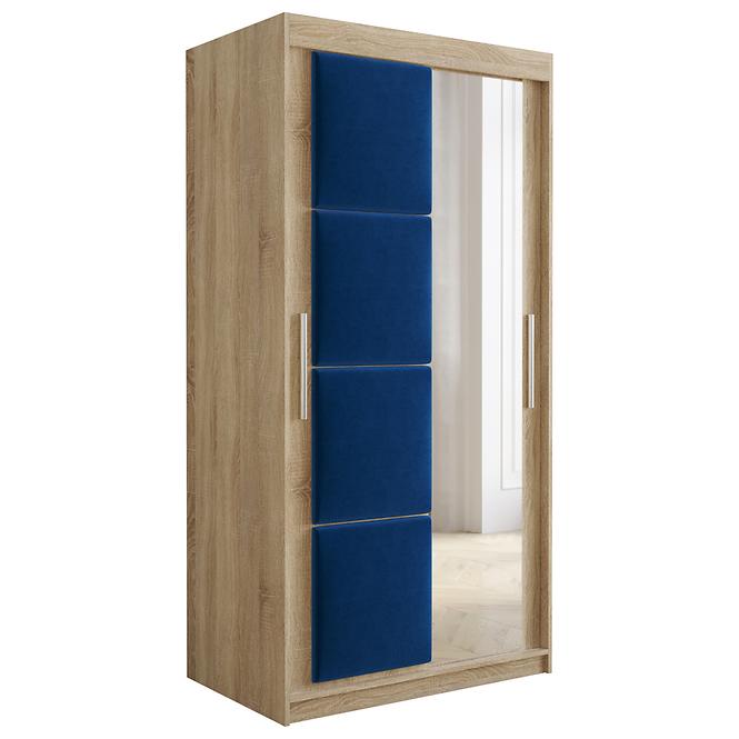 Schrank Tapi 100 Eiche Sonoma/Blau