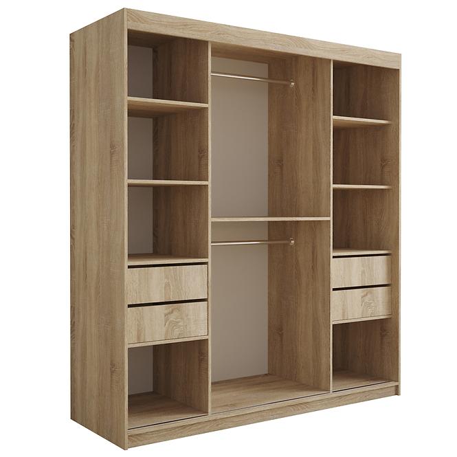 Schrank Tapi 180 Eiche Sonoma/Rosa