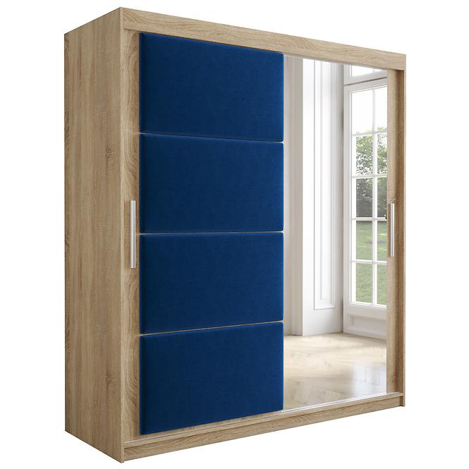 Schrank Tapi 180 Eiche Sonoma/Blau