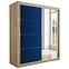 Schrank Tapi 180 Eiche Sonoma/Blau