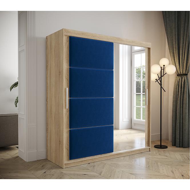 Schrank Tapi 180 Eiche Sonoma/Blau