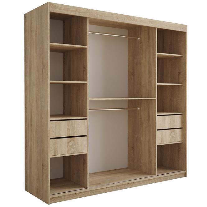 Schrank Tapi 200 Eiche Sonoma/Rosa