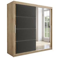 Schrank Tapi 200 Eiche Sonoma/Grau